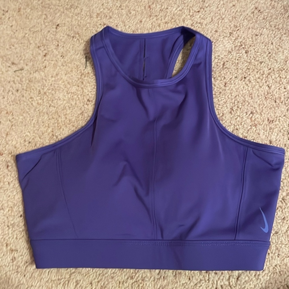 Purple Nike dri-fit sports bra size medium..